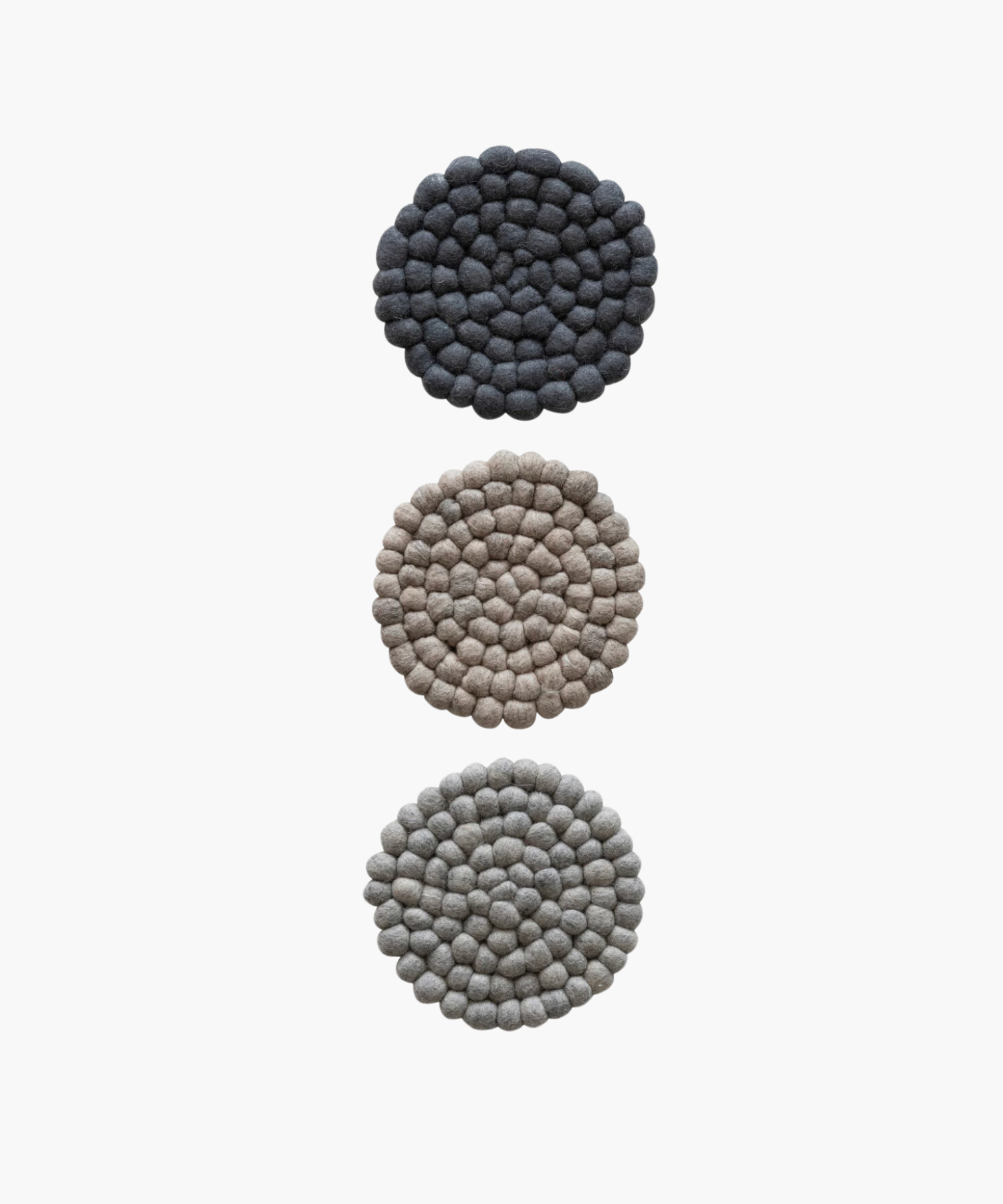 Handmade Wool Felt Ball Trivet